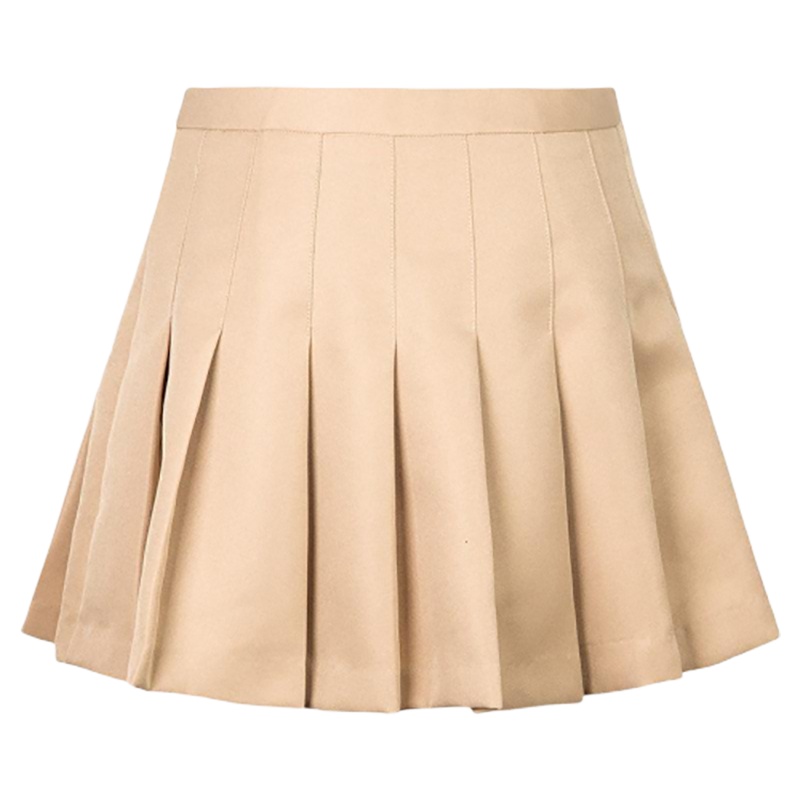 拉夏贝尔Puella春季新款韩版显瘦A字蓬蓬百褶半身短裙女20009323