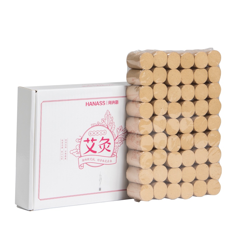 海纳斯 艾柱艾灸条陈艾艾草条艾绒柱艾灸棒艾条棒陈艾艾条 54粒(适用艾灸盒随身灸 艾灸罐)