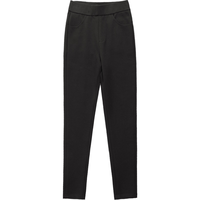 娅丽达女裤2019春秋新款黑色打底裤女外穿弹力显瘦修身女士小黑裤I3001