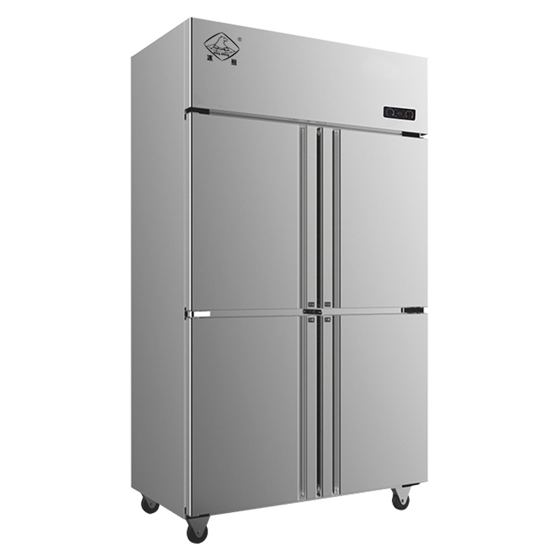 冰熊(bing xiong)760升四门双温侧开门冰箱不锈钢立式冷柜冰柜展示柜 商用厨房大冰箱LCF-4M