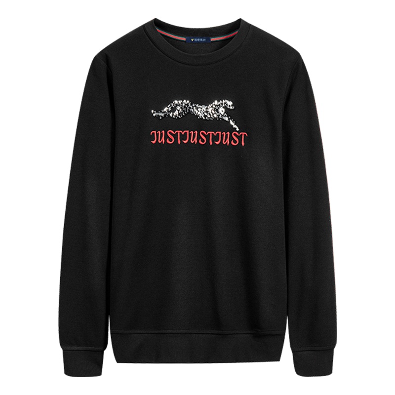 雅鹿男装男士卫衣秋季新款套头圆领时尚休闲运动上衣19501919