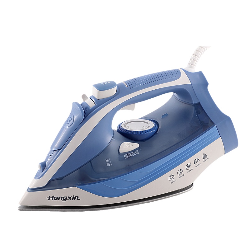 上海红心电熨斗RH176蓝色额定功率2000W手持挂烫机平铺喷射爆炸蒸汽干湿均可烫烫斗