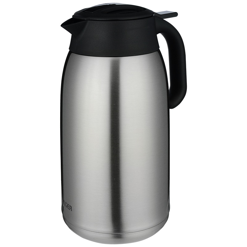 虎牌 (tiger)PWM-A20C不锈钢色 304不锈钢便携式热水瓶 保冷保温水壶 家用旅行便携保温瓶 家用水壶 2L