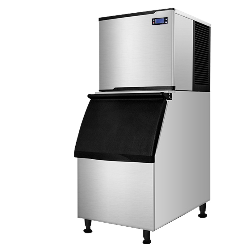 乐创 商用制冰机方块冰块机自动奶茶店酒吧KTV 500KG/24小时制冰机18*19格