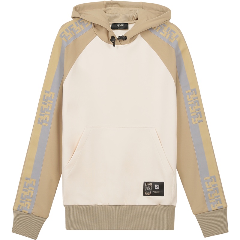 FENDI 男士 聚酯纤维连帽长袖卫衣运动衫FAF588 A529