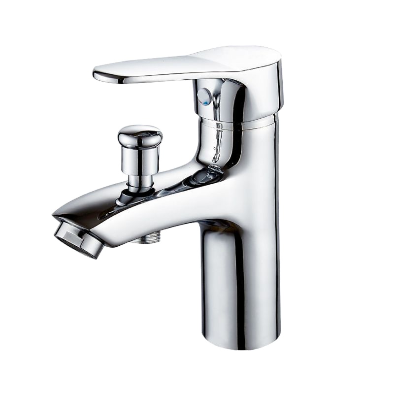 启道卫浴龙头不锈钢卫生间面盆双联单孔混水冷热花洒洗手盆沐浴水龙头