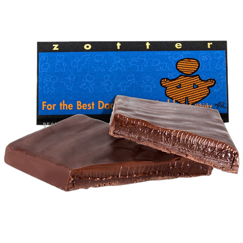 Zotter 献给爸爸”苏格兰威士忌手工夹层巧克力70g