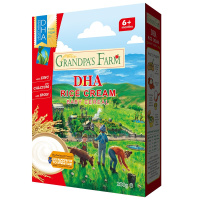 爷爷的农场 婴幼儿宝宝辅食米粉米糊 营养铁锌钙DHA大米粉 200g/盒