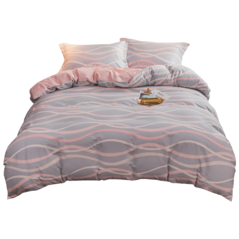 网红四件套公主风2019年新款正品ins全棉纯棉韩式潮流粉色四件套