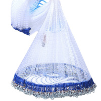 大飞盘式撒网美式渔网抛网手撒网手抛网旋网捕鱼神Q捕鱼自动易抛烈珺