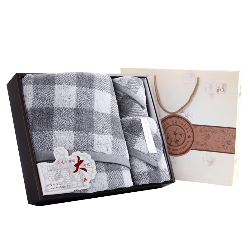 洁丽雅 格调生活-6 DX0677 1条浴巾1条面巾1条方巾棉桃礼盒+手提袋 颜色随机（单位：盒）