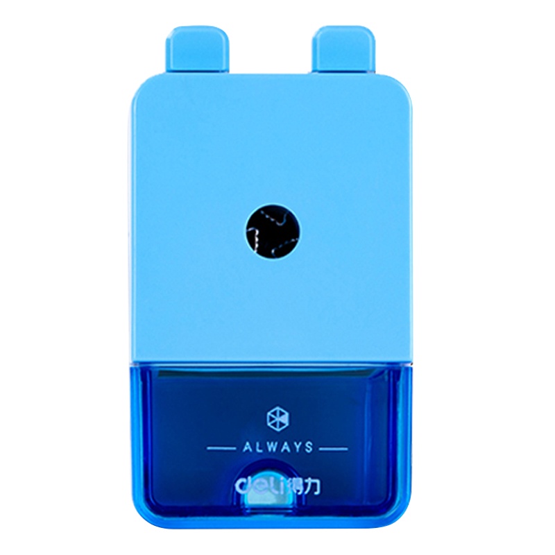 得力削笔器削铅笔刀卷笔刀手摇多功能卷笔器小学生用手动转笔刨儿童自动美术素描专用文具学习用品自动刨笔刀0744LAN