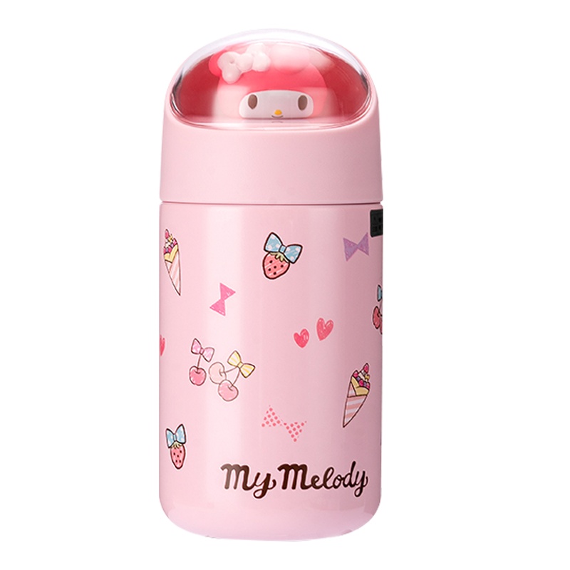 名创优品(miniso) 三丽鸥公仔迷你保温杯可爱少女心ins小巧杯子茶具280mL(粉色)