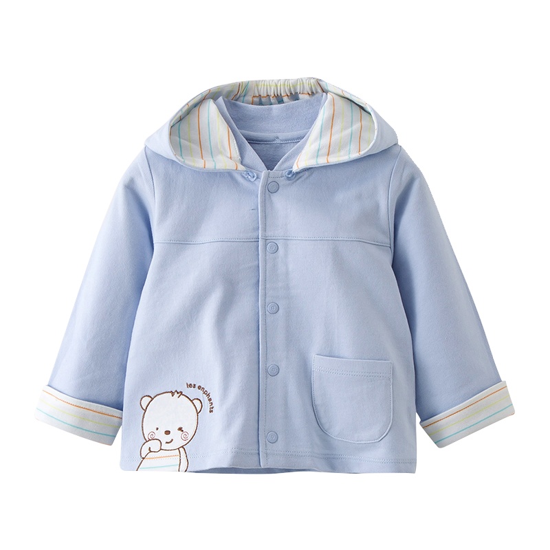 丽婴房Les enphants童装婴儿外套男女宝宝春款纯棉可爱连帽外套春装新款 B01