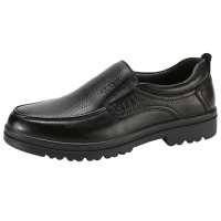 木林森男鞋皮鞋男士2019秋季新款商务休闲鞋时尚套脚时尚百搭正装增高皮鞋一脚登工作鞋爸爸父亲鞋