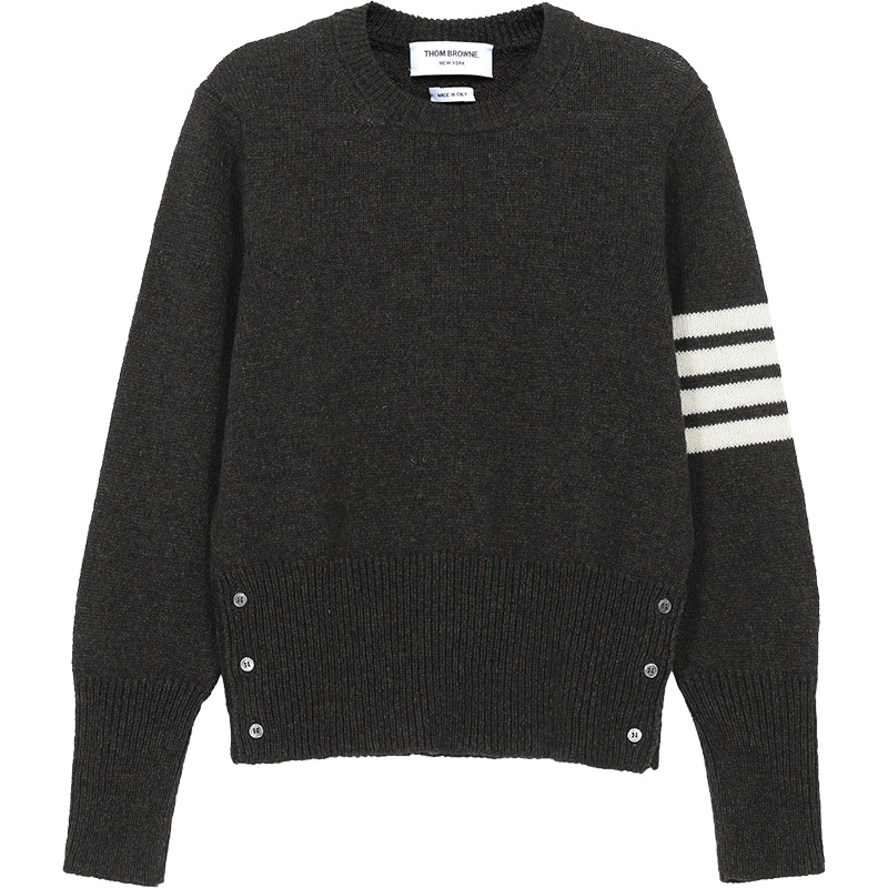 汤姆·布朗 THOM BROWNE 男士羊毛圆领长袖针织衫羊毛衫MKA317A 01085