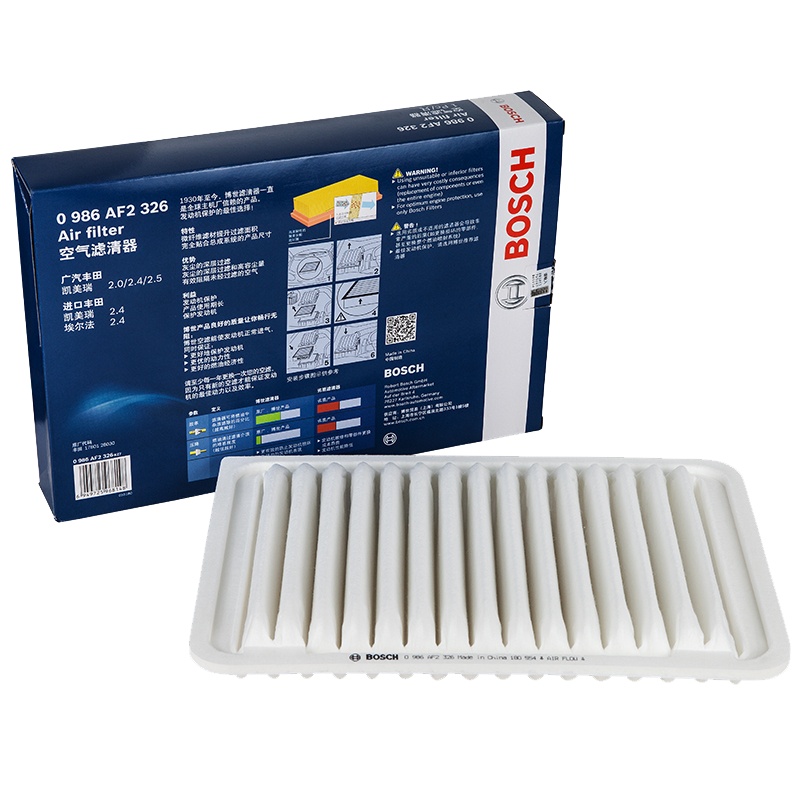 博世(BOSCH)空气滤清器0986AF2326(凯美瑞VI2.0L/2.4L/凯美瑞VII2.5L/雷克萨斯ES250