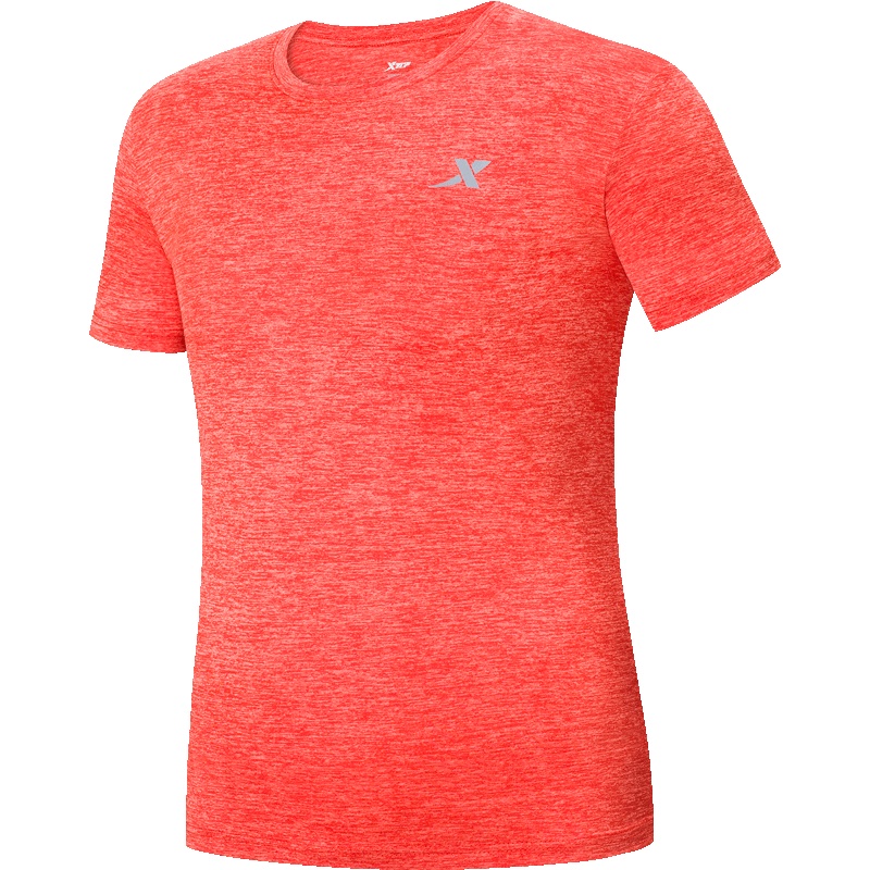 特步男短袖针织衫2019夏季运动跑步健身圆领舒适透气T恤上衣