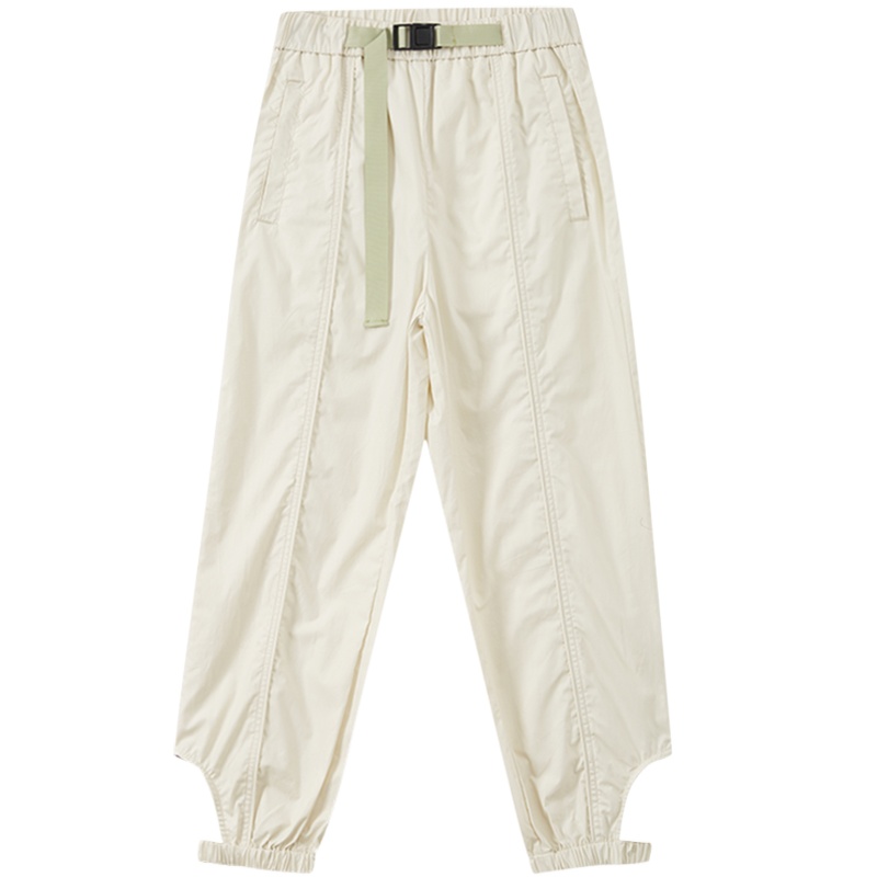 [1件5折价:70]美特斯邦威休闲裤女2020夏季女休闲拼接梭织长裤(有加长版)