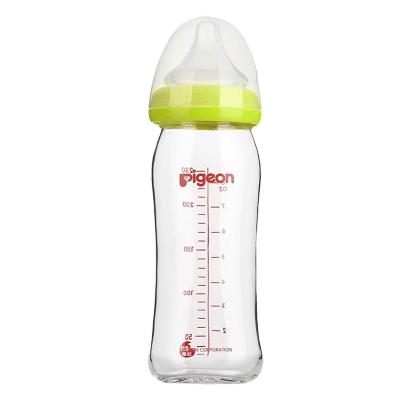 贝亲宽口径玻璃奶瓶套装240ml+奶嘴(L码+LL码) Y型 PL337