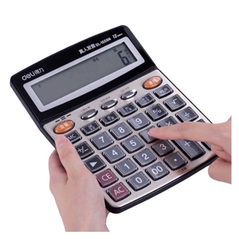 得力(deli)办公通用计算器G760 97564