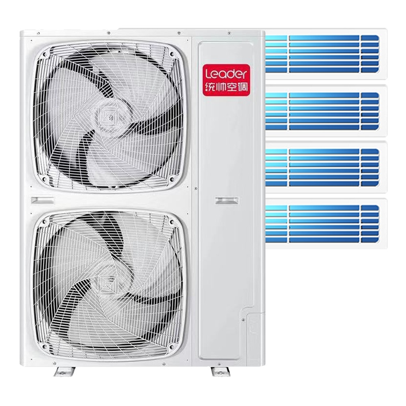 [新品]海尔5匹中央空调一拖四统帅冷暖直流变频家用多联机RFC125STSJVB双风扇