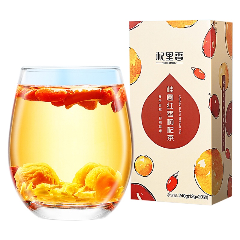 杞里香 杞里香桂圆红枣枸杞茶240g（12g*20包）女人茶 枸杞茶 红枣茶 桂圆茶 八宝茶