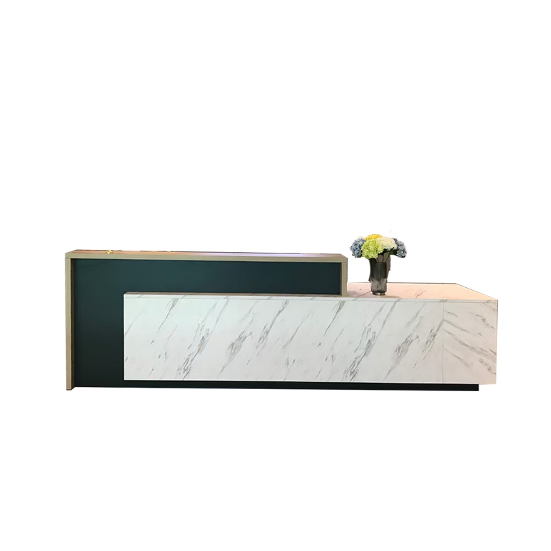 优百丽 93-QT0132 公司前台 接待台 现代简约型转角柜台 培训机构服务台 可定制