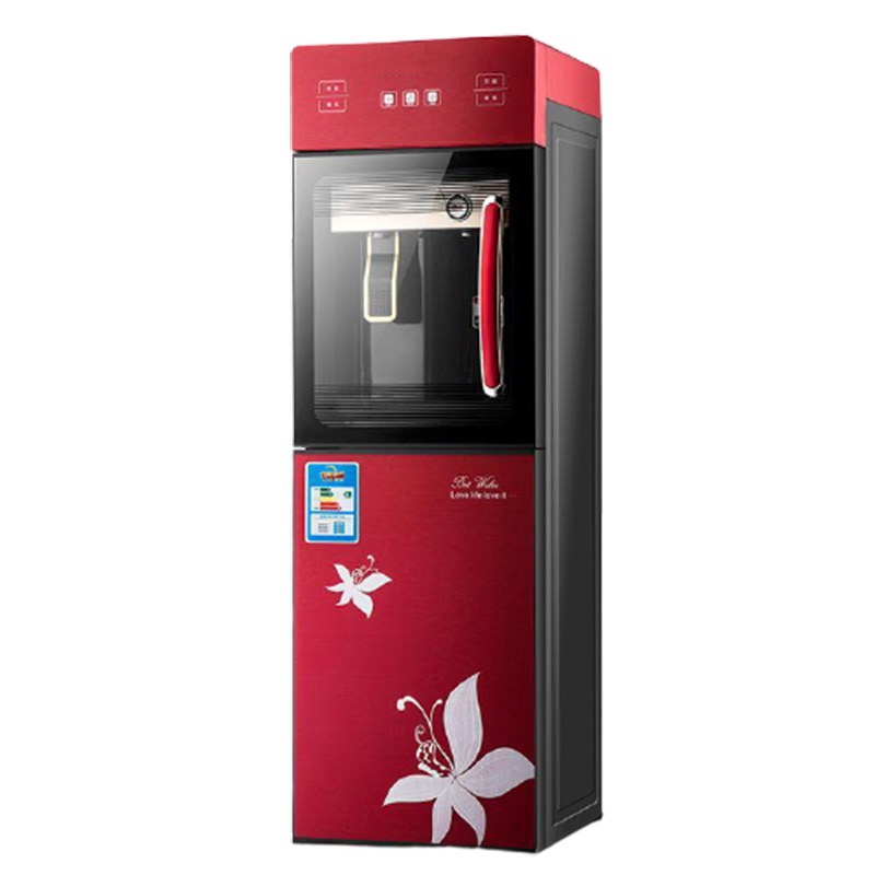 饮水机立式压缩机制冷冷温热新款节能下置水桶防干烧家用办公 红色W1928带拉手+节能内胆压缩机制冷 冰热