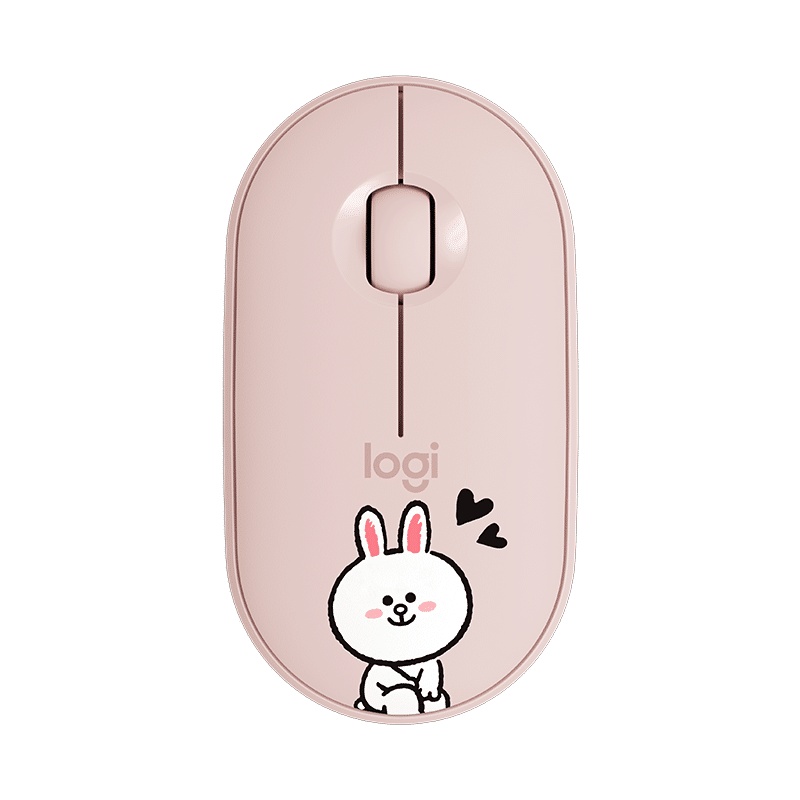 罗技(Logitech) Pebble无线蓝牙鼠标LINE FRIENDS联名款-可妮兔