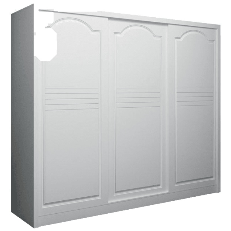 现代简约衣柜家用卧室移衣橱3推拉柜子经济型组装滑衣柜安心抵