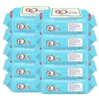 5大包100无香宝宝婴儿湿巾手口成人湿纸巾儿童湿纸巾抽 5大包