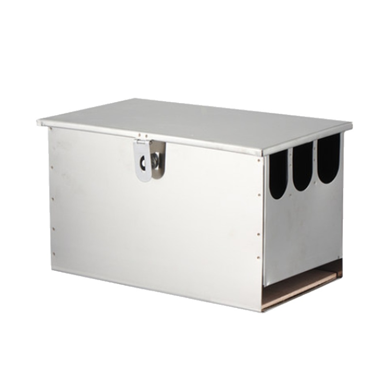 锐佳(RJ)不锈钢刀 箱(不锈钢刀架刀箱 带盖3格 26*12*19cm)