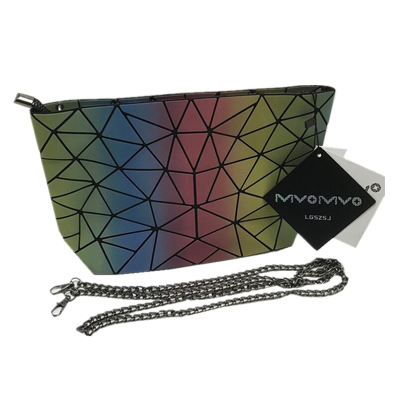 菱格三宅世家(MVO MVO LGSZSJ)不规则折叠几何5*8格链条包时尚百变菱格单肩斜挎包女包