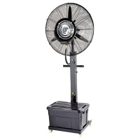 绿益 移动固定型工业喷雾风扇 黑色方形水箱 容量41L 风叶750mm HW-30MC03
