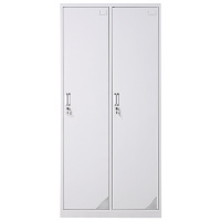 创世人 办公家具二门铁皮柜更衣柜员工储物柜存放鞋包柜