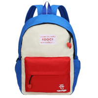 山奇品一2020新款拼接撞色初中生书包 高中生学生背包 双肩包back pack女