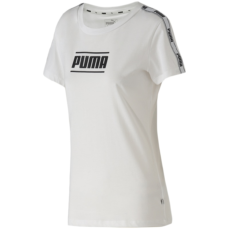 PUMA彪马女装运动服休闲服圆领串标短袖T恤845059