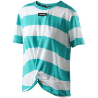 【自营】adidas阿迪达斯NEO女装运动休闲短袖条纹T恤DW7767