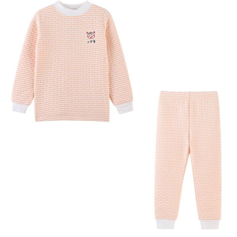 [2件8折价:52.8元]铅笔俱乐部童装男童女童套装长袖儿童家居服双层夹棉2022秋装新款