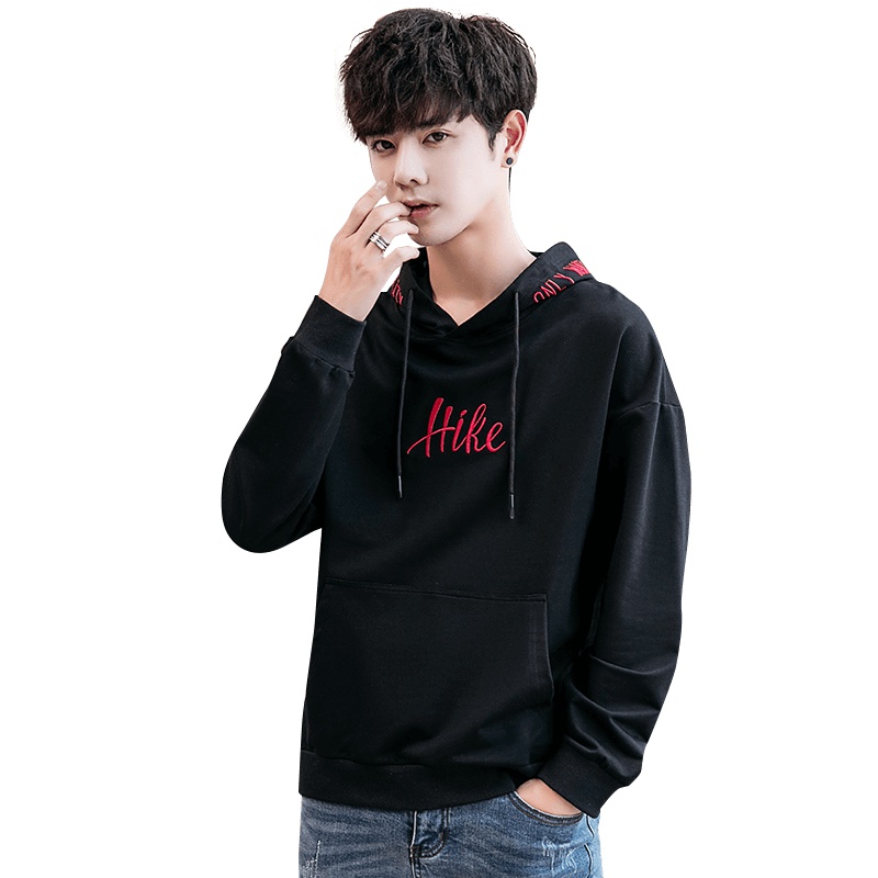 庄吉 2019春秋季新款卫衣男韩版潮流宽松连帽潮牌套头衫JU-ZL-96601