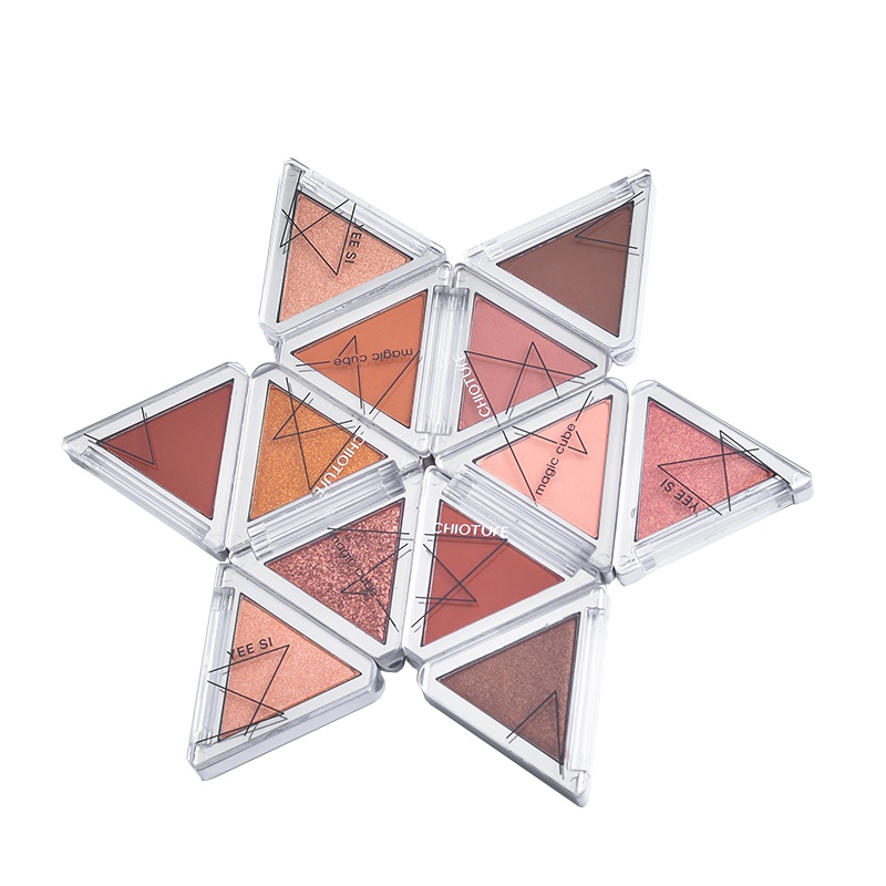 稚优泉CHIOTURE 四色折叠眼影女豆沙大地哑光珠光懒人眼影盘初学者少女系103