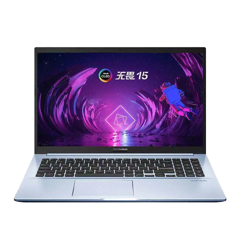 Asus/华硕 新款无畏15 锐龙版 15.6英寸OLED屏护眼轻薄笔记本电脑(八核R7-5700U 16G 512GSSD 133%sRGB高色域 600尼特)银 升级定制