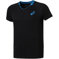 【自营】ASICS亚瑟士男子短袖T恤排球运动服2051A017-001 L 2051A017-001黑色