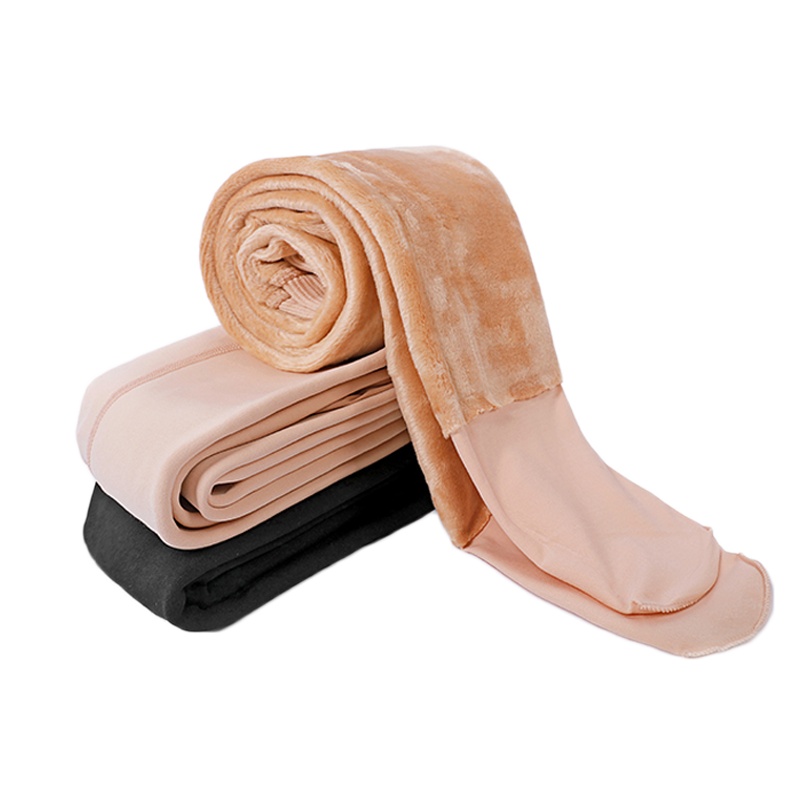 魅言魅语(MeiYanMeiYu)加绒打底裤女2021冬季新款内外穿肉色光腿保暖裸感连袜修身休闲裤