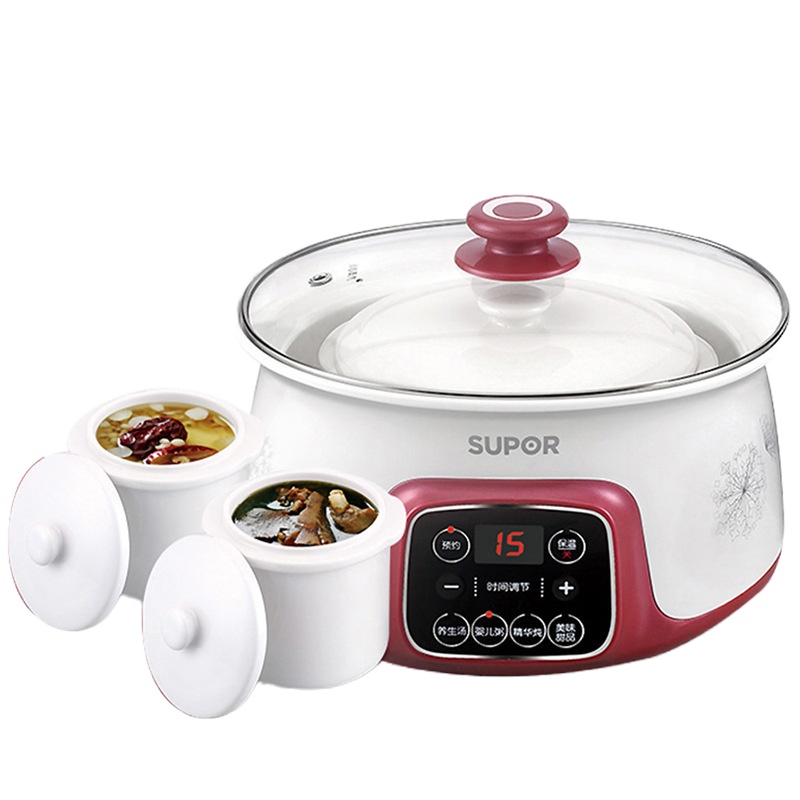SUPOR/苏泊尔 DZ16YC812-35迷你小电炖锅煮粥锅电炖盅陶瓷煲汤锅
