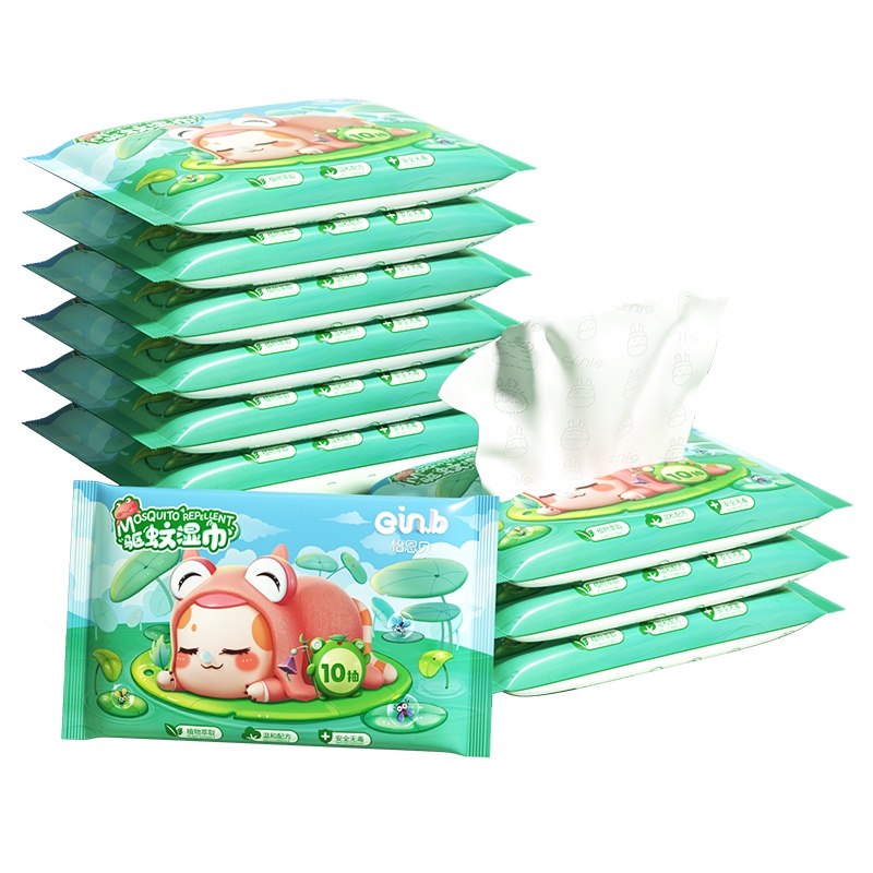 怡恩贝驱蚊湿巾10*10包