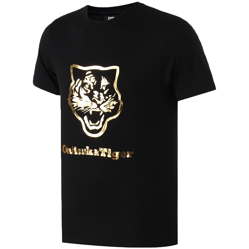 【自营】ASICS男短袖T恤圆领印花LOGO休闲运动服2183A140-001