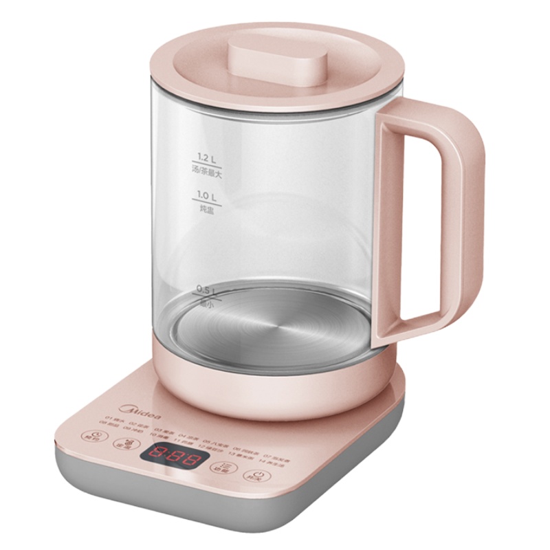 美的养生壶电水壶烧水壶电热水壶煮茶壶花茶壶电茶壶煮水壶煮茶器办公玻璃GE1507