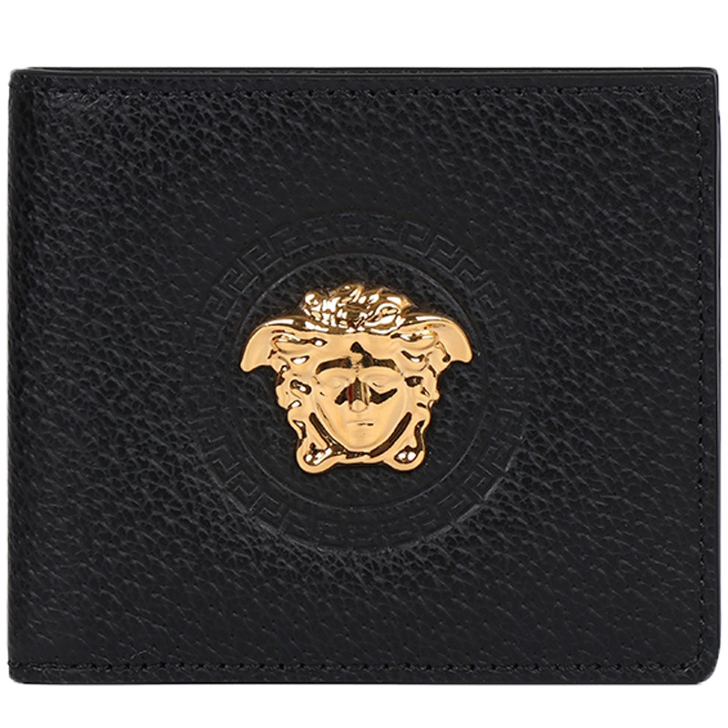 VERSACE 范思哲 男士牛皮压纹美杜莎徽标短款钱包钱夹 DPU2463 DGOVV